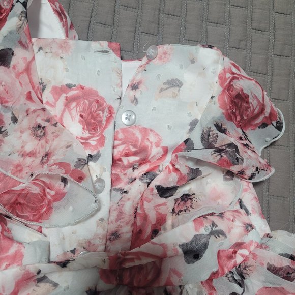 LAURA ASSHLEY RUFFLE LITTLE GIRLS 5 DRESS - Picture 9 of 9